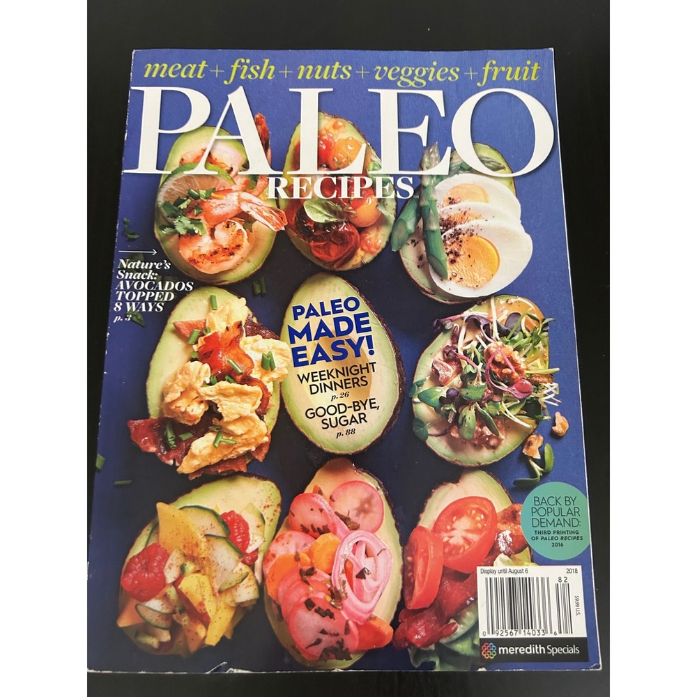 Magazine Paleo Recipes Healthy Eating Cookbook Meredith Specials 2018 Edition